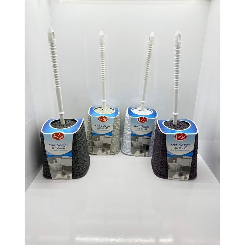 8058 RİO ÖRGÜ DESENLİ KLOZET FIRÇASI