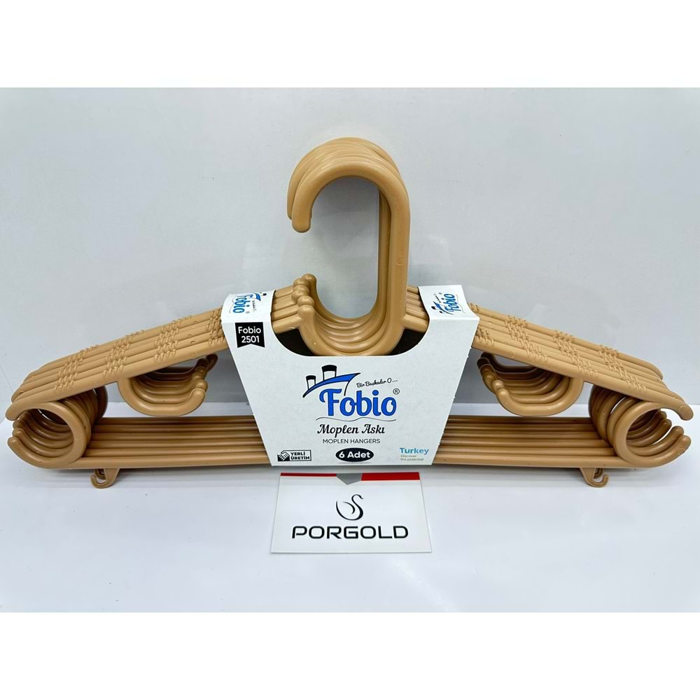 FOBİO-2501 6LI PLASTİK RENKLİ ASKI KL:46