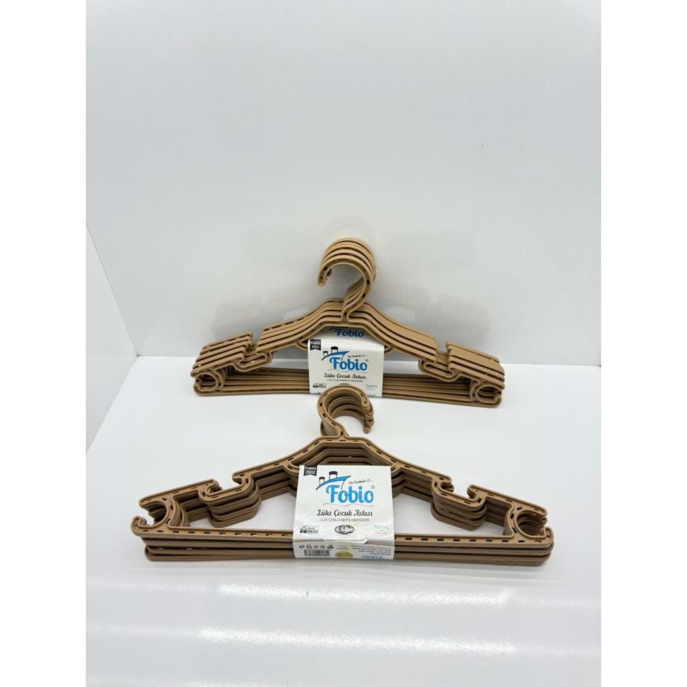 FOBİO-2502 6LI PLASTİK RENKLİ ÇOCUK ASKISI