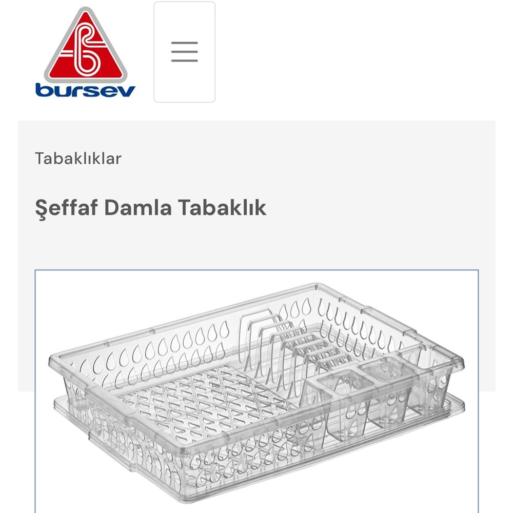 BURSEV 1121 92 DAMLA TABAKLIK ŞEFFAF KL:24