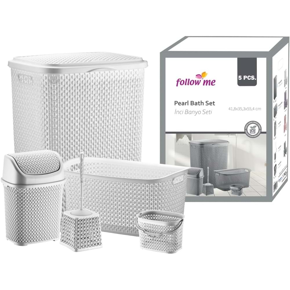 BURSEV 2131 22 İNCİ BANYO SETİ 5 PARÇA ÇEYİZ