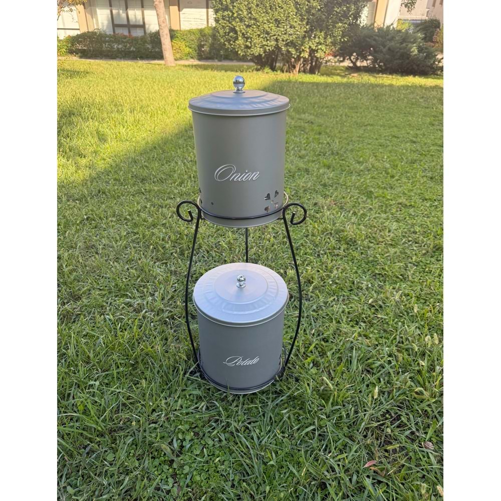 2 KATLI METAL PATATES SOĞANLIK