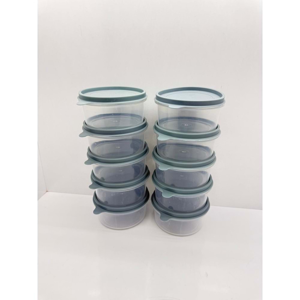 YUVARLAK SAKLAMA SETİ 10'LU 300 ML