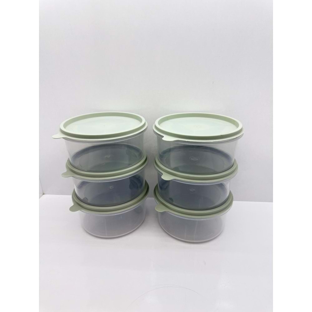 YUVARLAK SAKLAMA SETİ 6'LI 600 ML