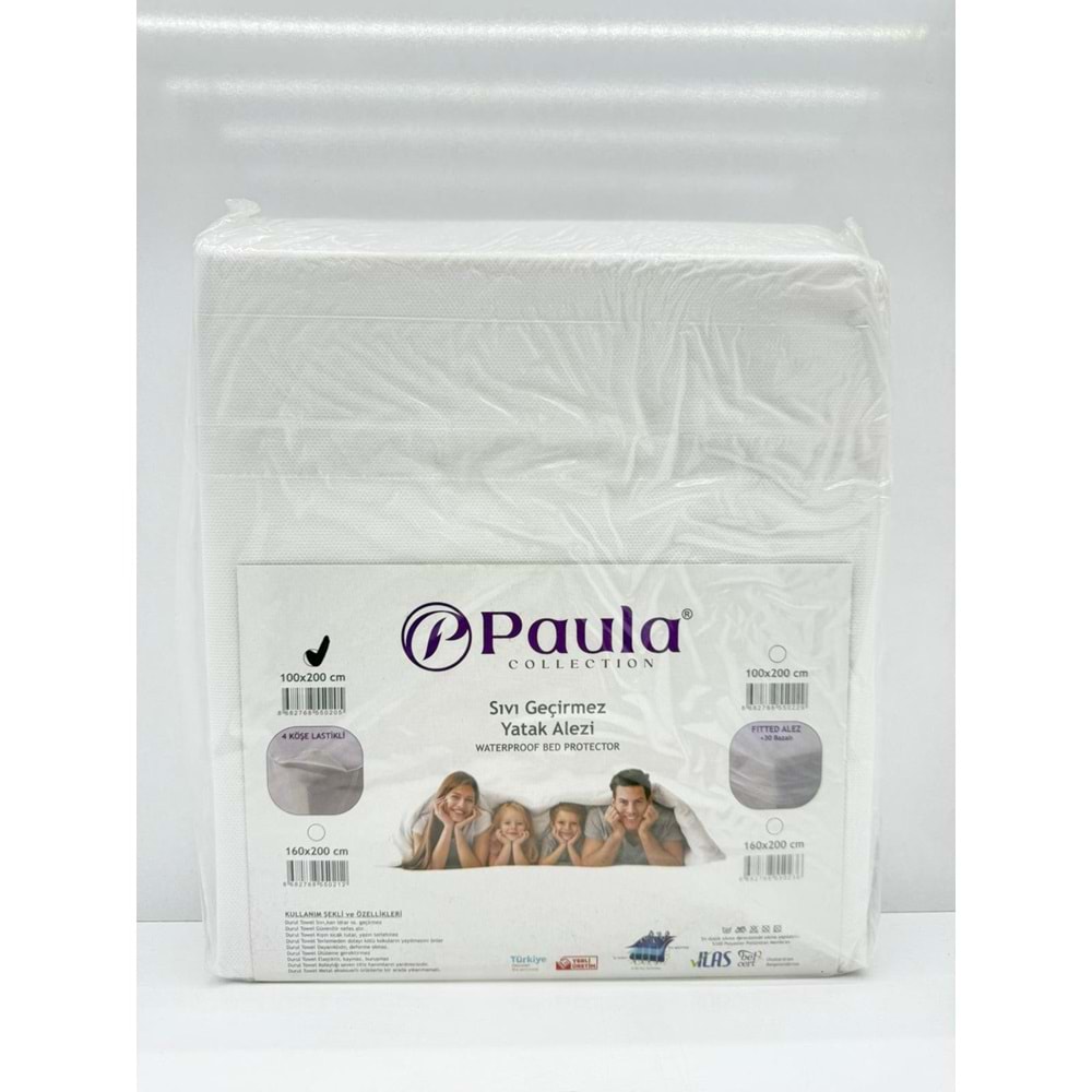 PAULA KÖŞE LASTİKLİ ALEZ TEK KİŞİLİK 100 X 200 CM