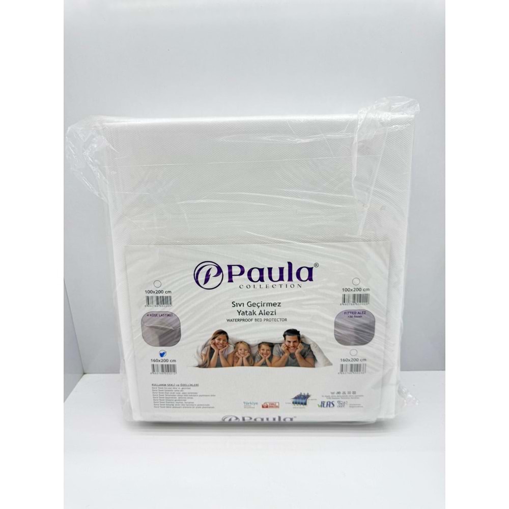 PAULA KÖŞE LASTİKLİ ALEZ ÇİFT KİŞİLİK 160 X 200 CM