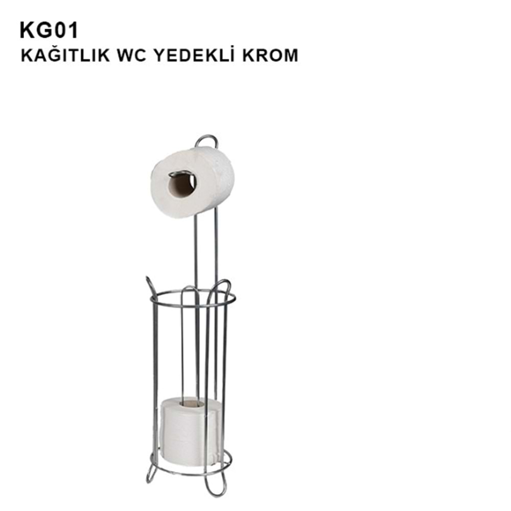 KG01 - KAĞITLIK WC YEDEKLİ KROM