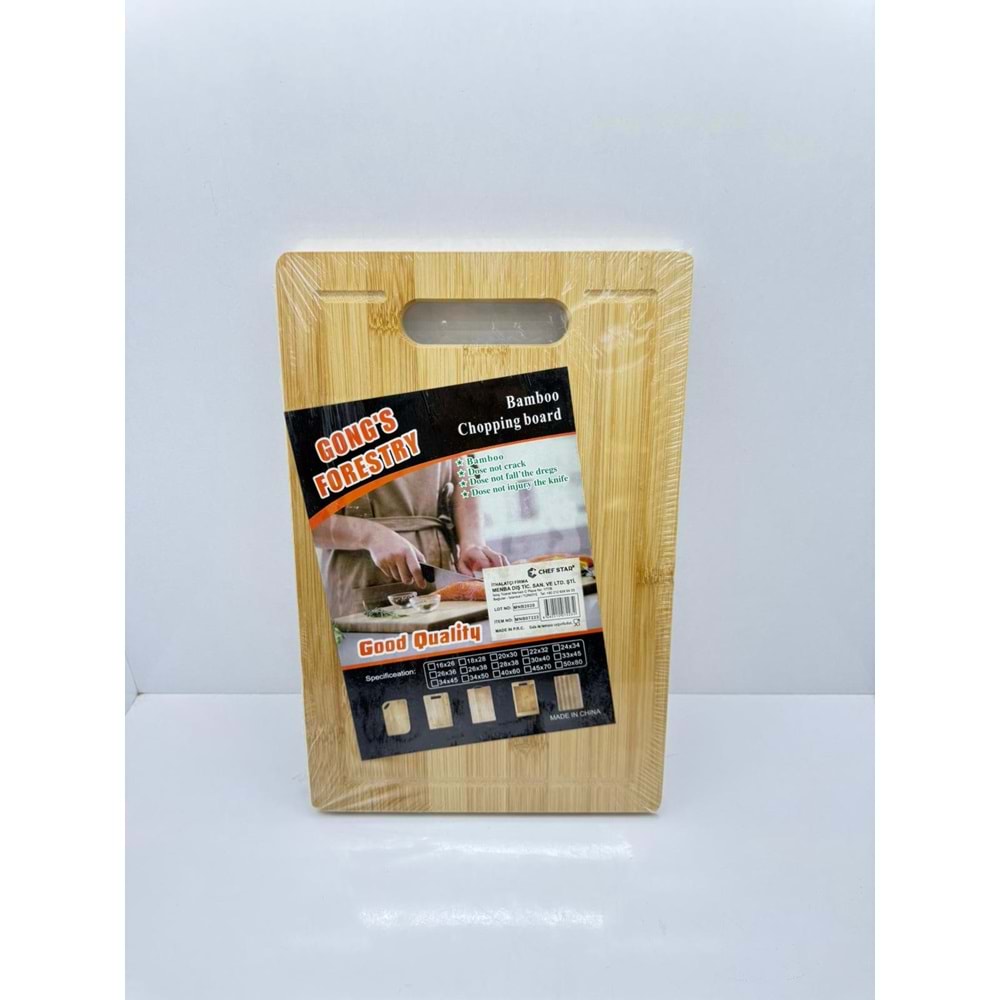 MNB07223 - BAMBU AHŞAP KESİM PANOSU