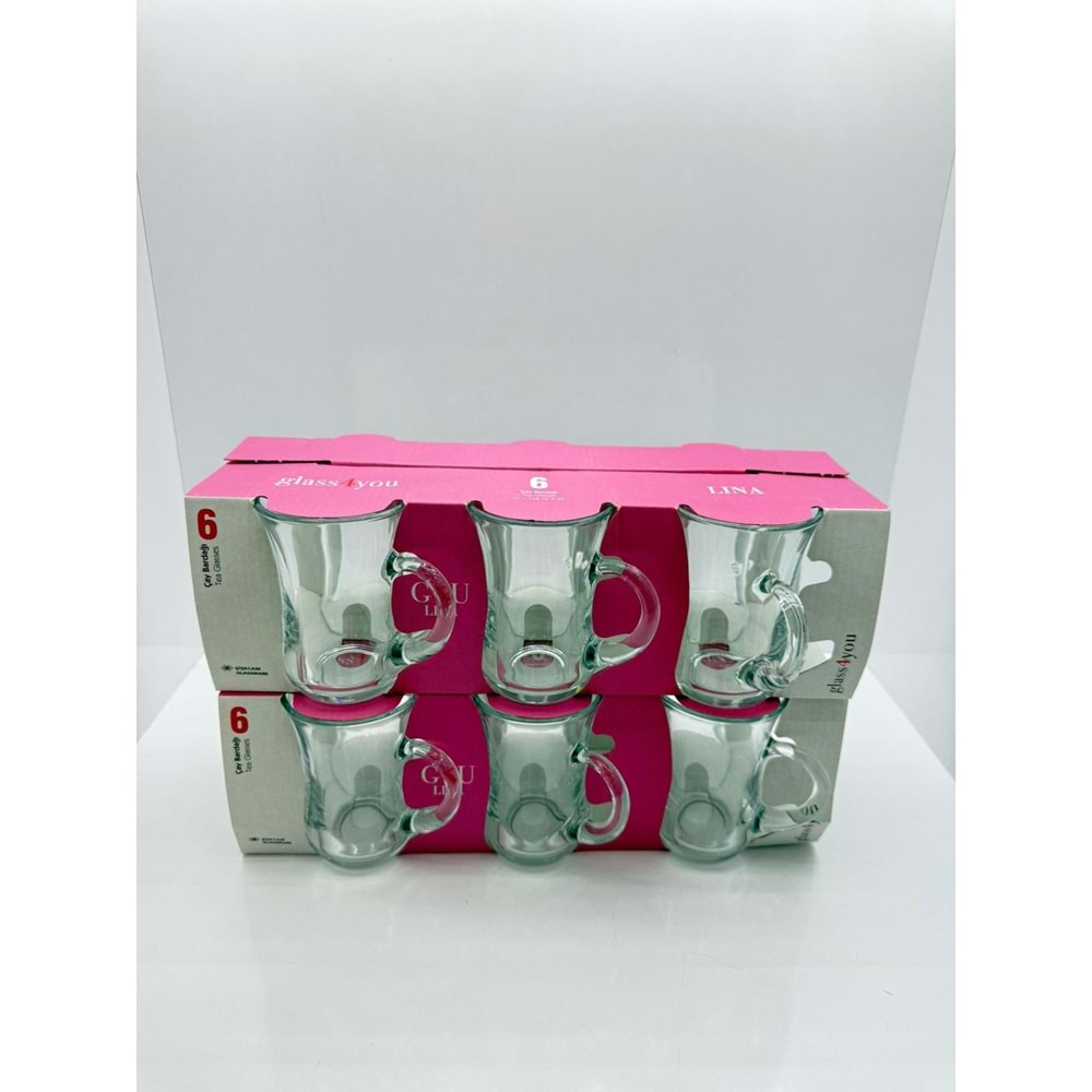 PŞB. 55783 - LİNA KULPLU ÇAY BARDAĞI KL:8