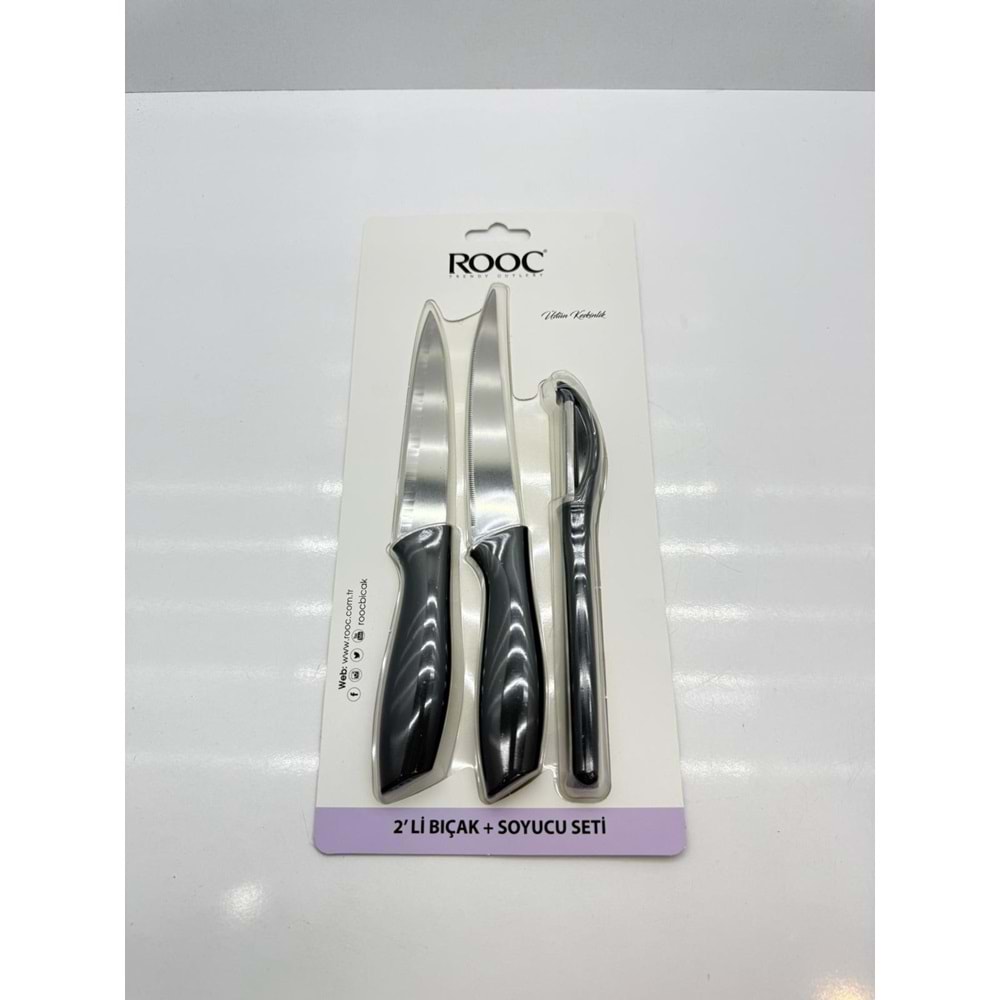 ROOC-MR5-2 BIÇAK VE SOYACAK SETİ 3'LÜ