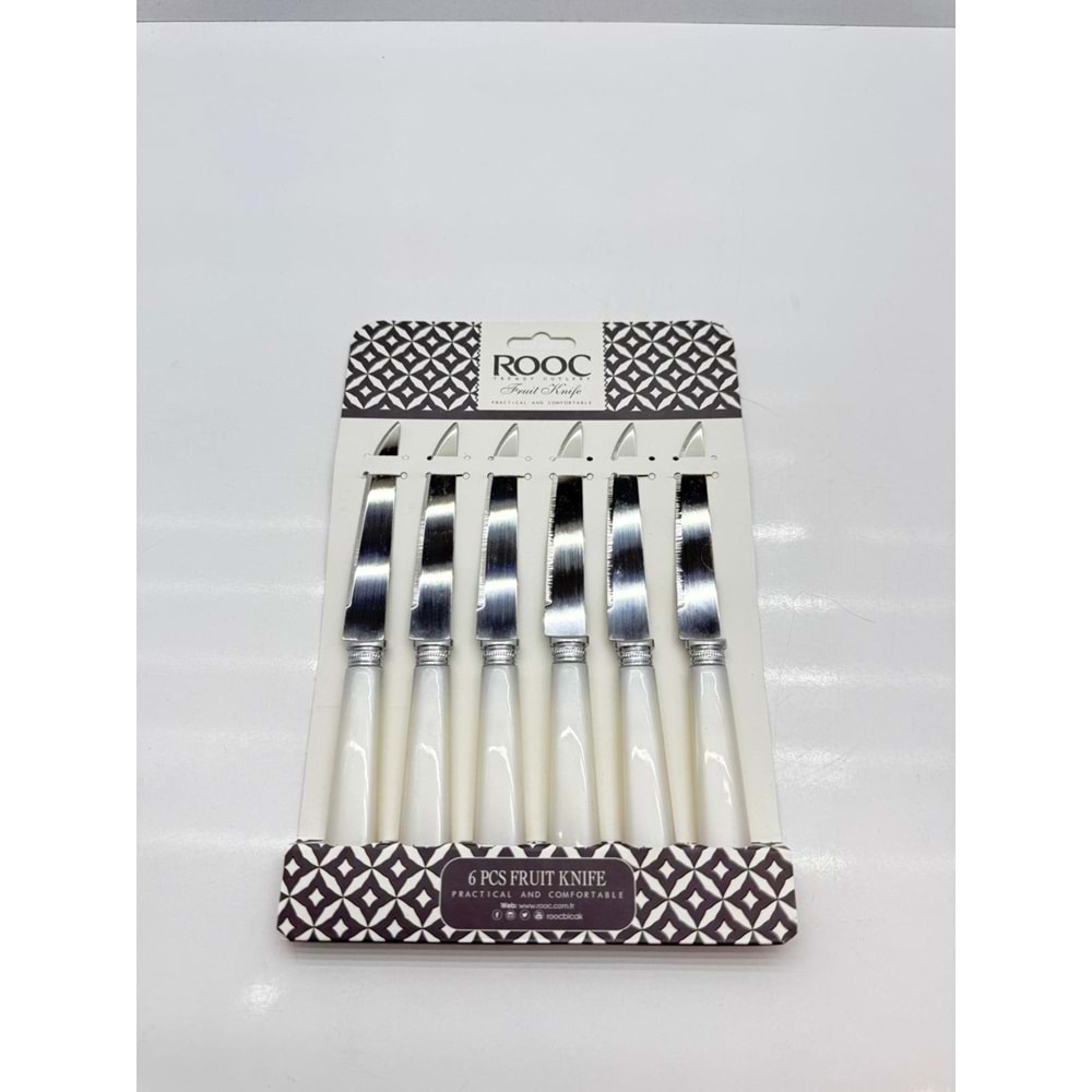 ROOC-HST-086 LÜKS MEYVE BIÇAĞI 6'LI