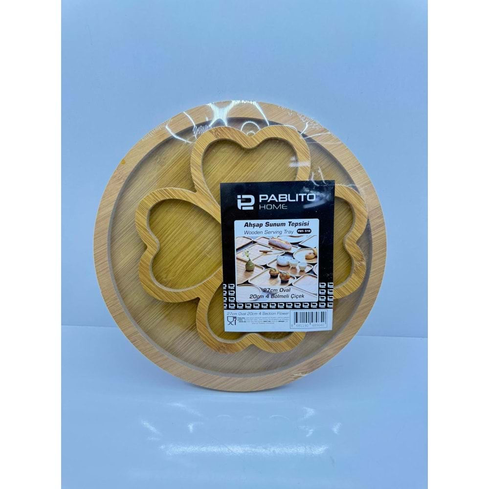 PBT-518 AHŞAP SUNUM TEPSİSİ KL:24