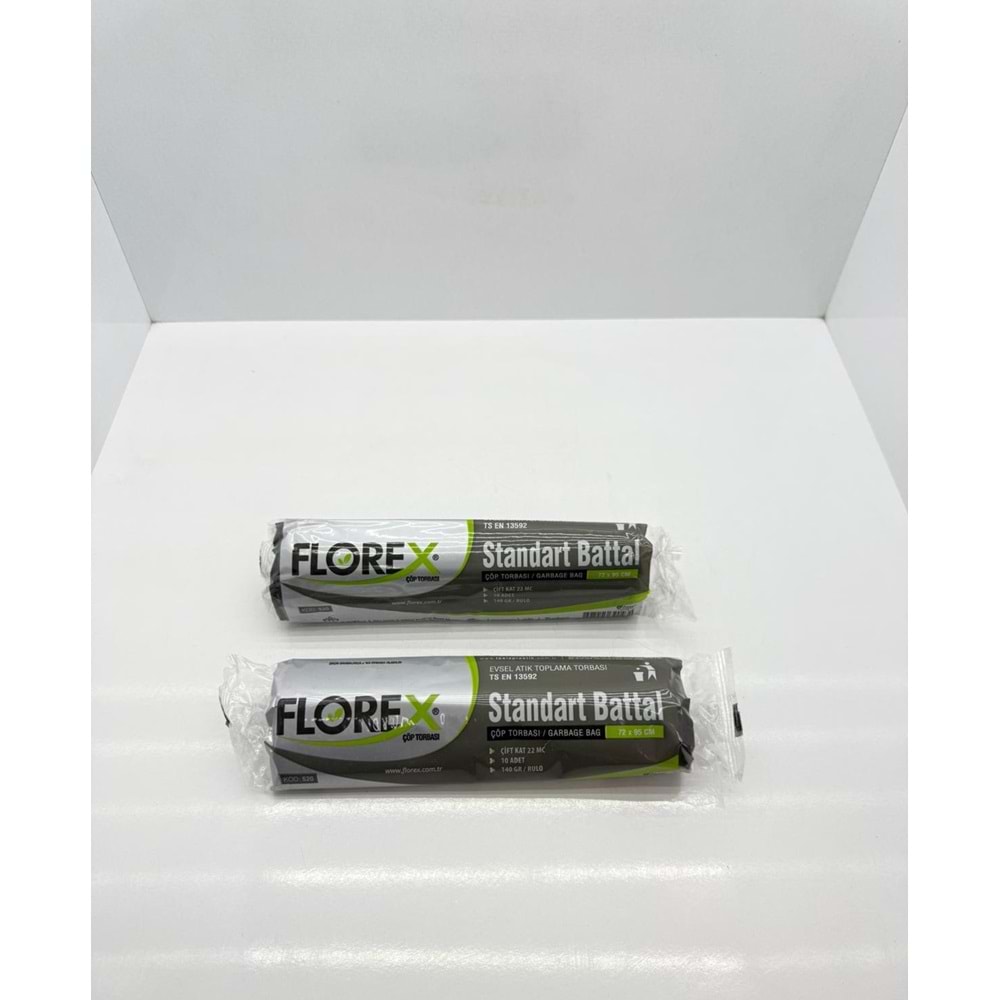 FL-520 FLOREX ÇÖP POŞETİ STANDART BATTAL 140GR*24