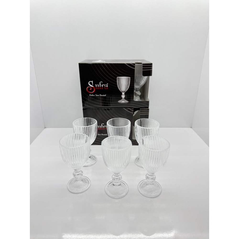 SFR-36429 6LI SADE KAHVE YANI BARDAK