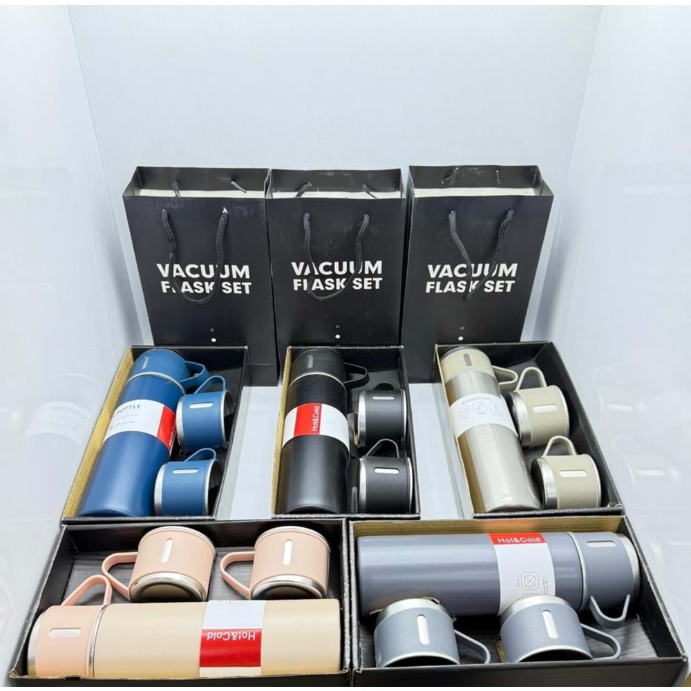 ENF-228B 3LÜ BARDAKLI TERMOS