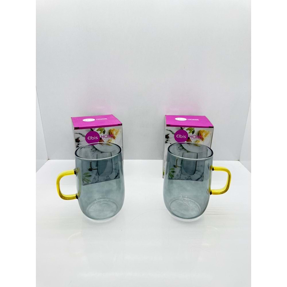 ELB-150 KULPLU SİYAH BARDAK