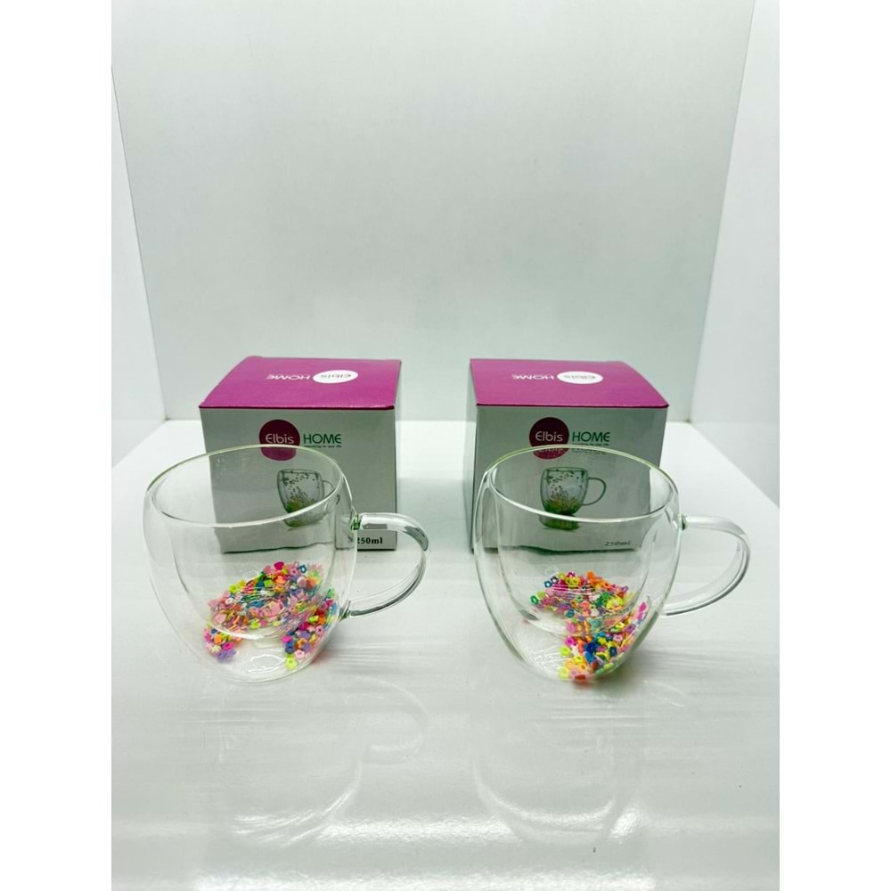 ELB-93 ÇİFT CİDARLI KULPLU BARDAK 250 ML