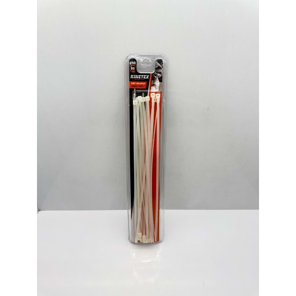 KTX-2979 BEYAZ CIRT KELEPÇE 250 MM 20'Lİ