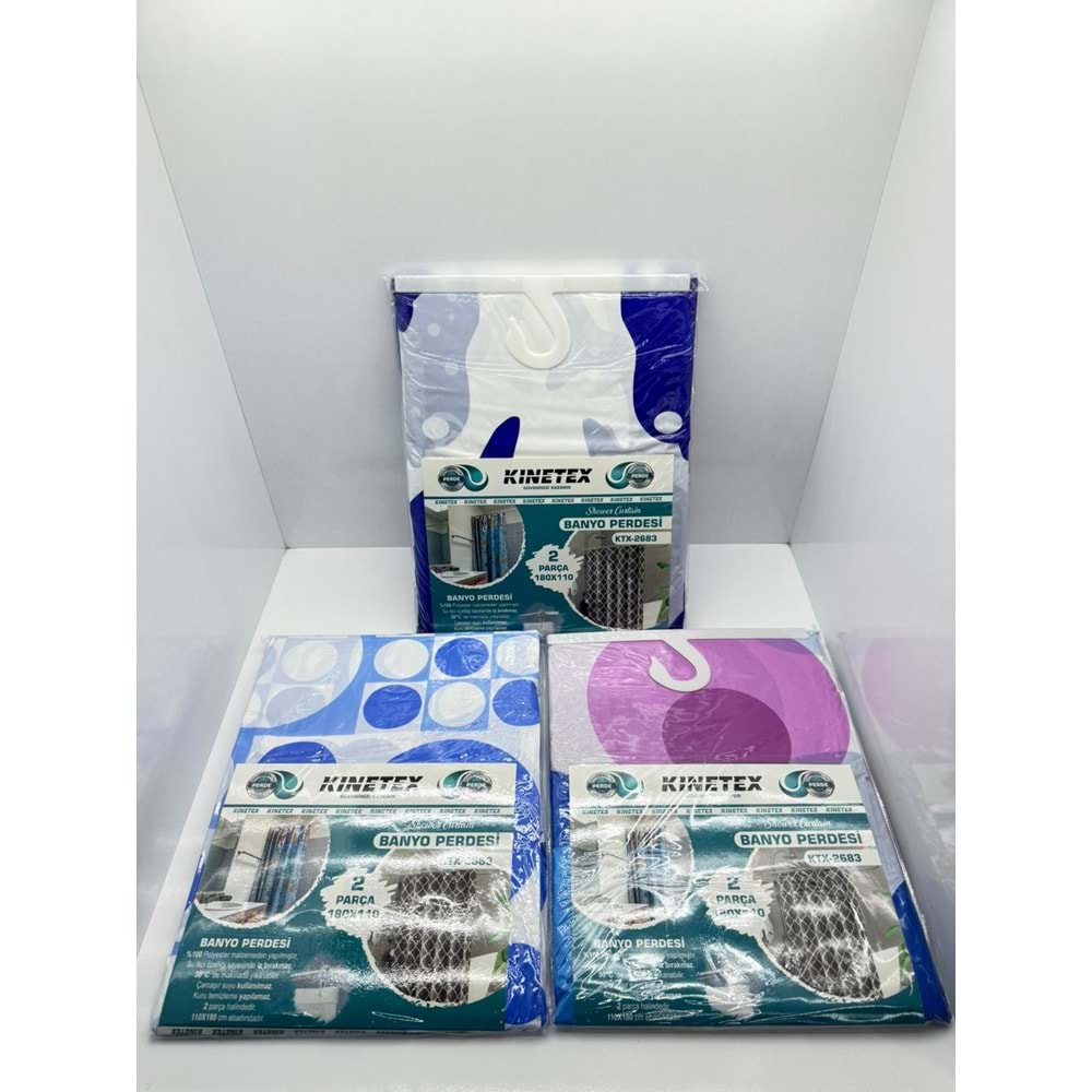KTX-2683 A-2 KNITEX BANYO PERDESİ 180*110 CM