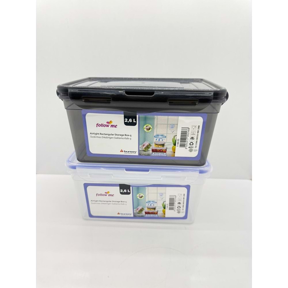 BURSEV 1146-05 SIZDIRMAZ DİKD. SAKLAMA KABI NO:5 2.60 LT