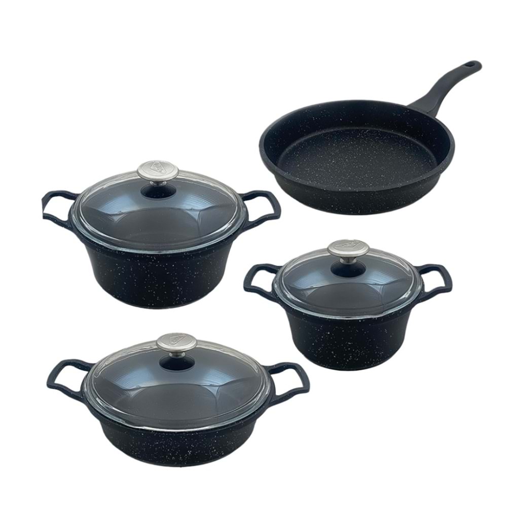 CEM EFDAL DÖKÜM TENCERE SETİ 7 PARÇA