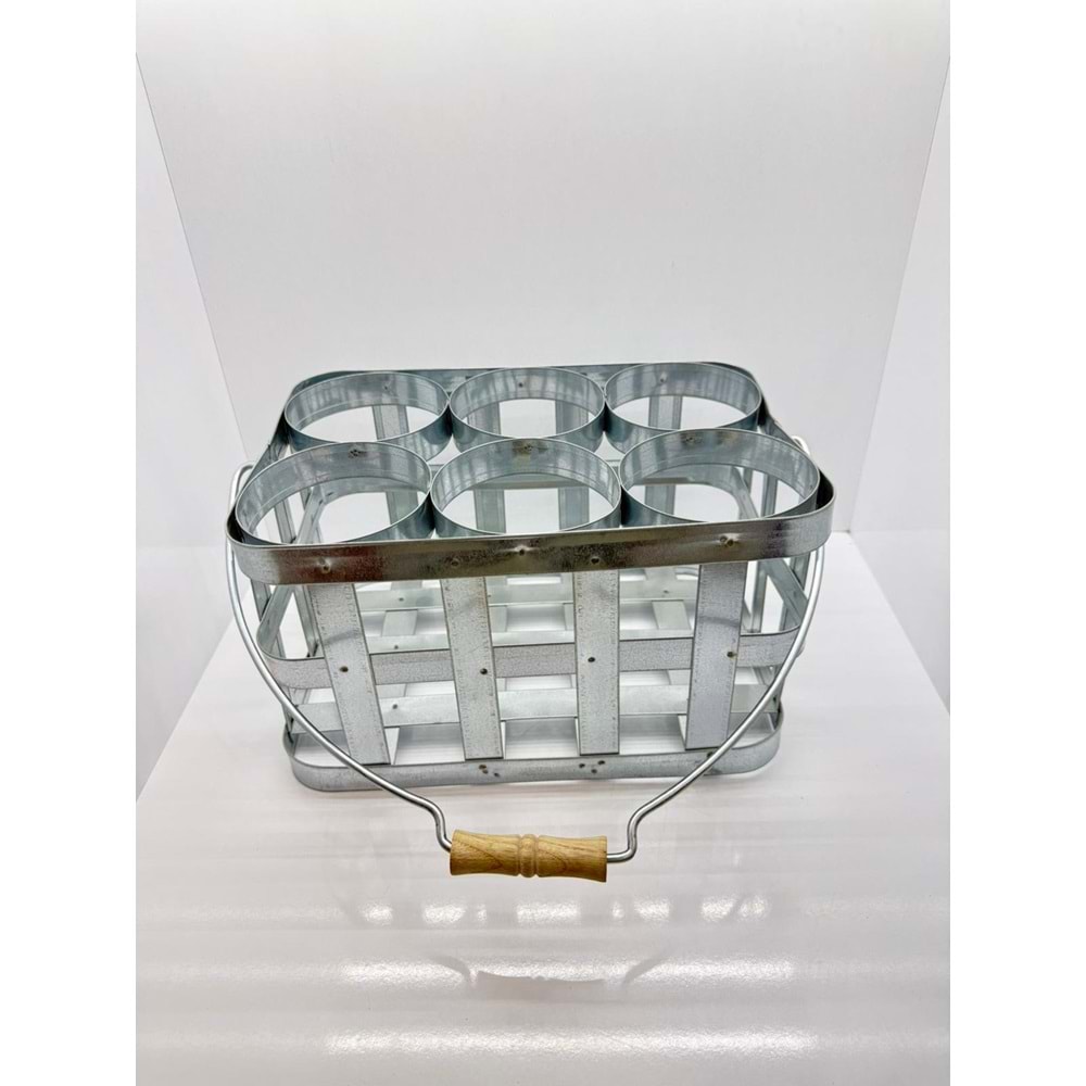 METAL KULPLU ŞİŞELİK 6'LI