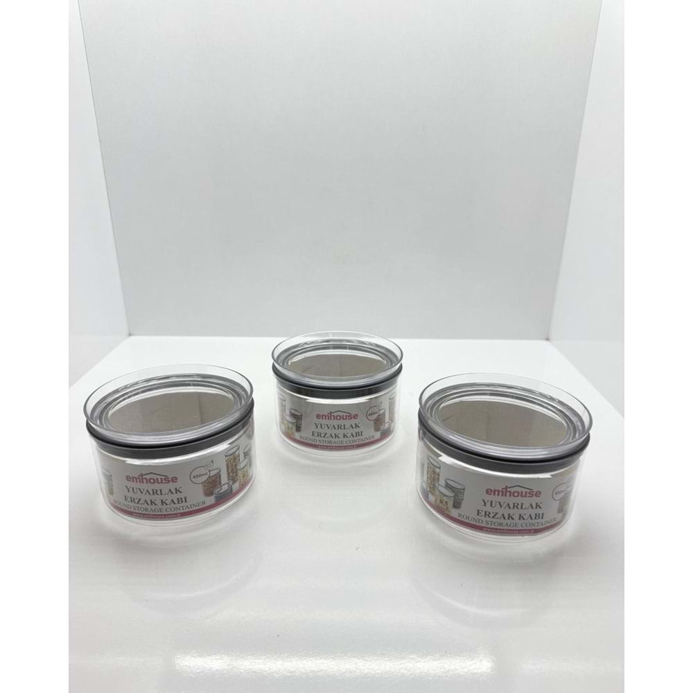 EP160 - EMHOUSE SAKLAMA KABI YUVARLAK 450 ML