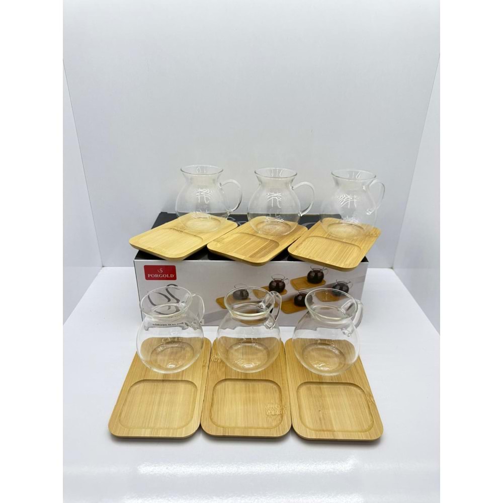 ALCB200-12A ÇAY SETİ 12 PARÇA DİKDÖRTGEN TABAK KL:12