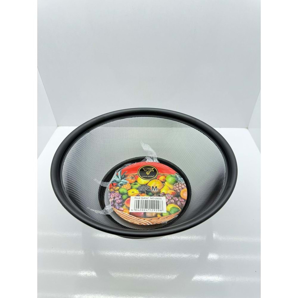 REAL920 - SİYAH SÜZGEÇ 28 CM