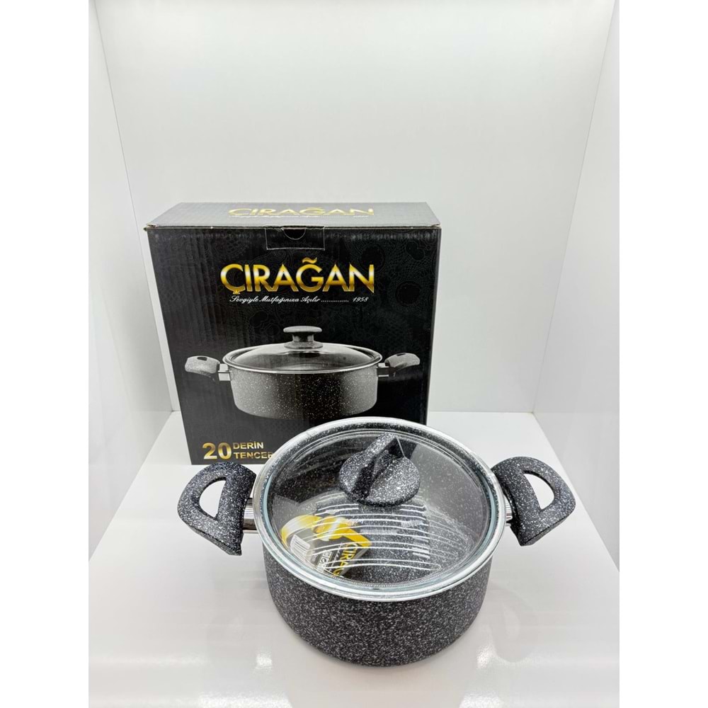 ÇIRAĞAN GRANİT DERİN TENCERE 20 CM