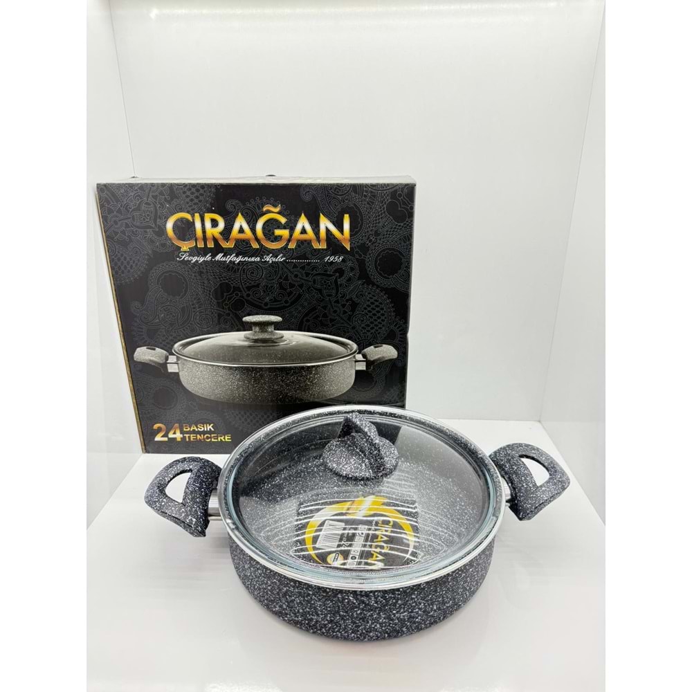 ÇIRAĞAN GRANİT BASIK TENCERE 24 CM