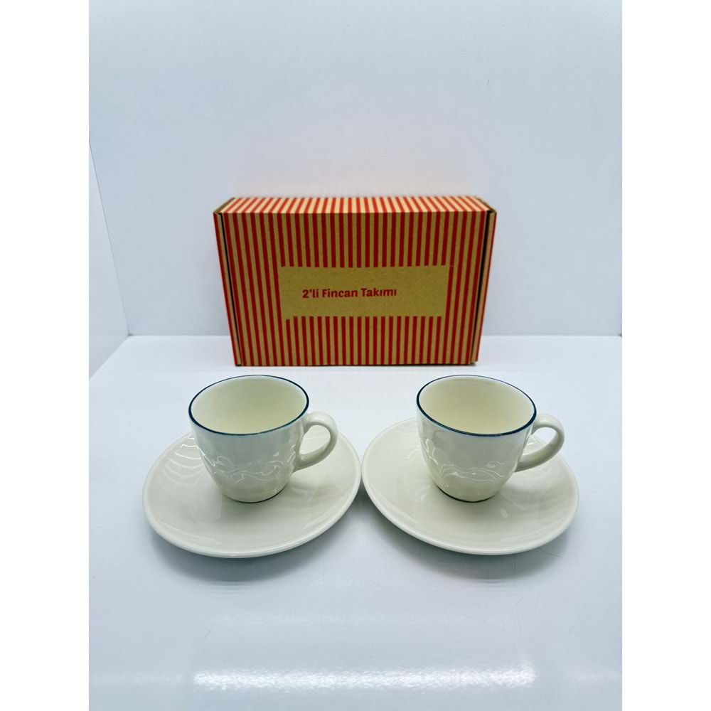ECHTES - EGE 2'Lİ KAHVE SETİ SERAMİK