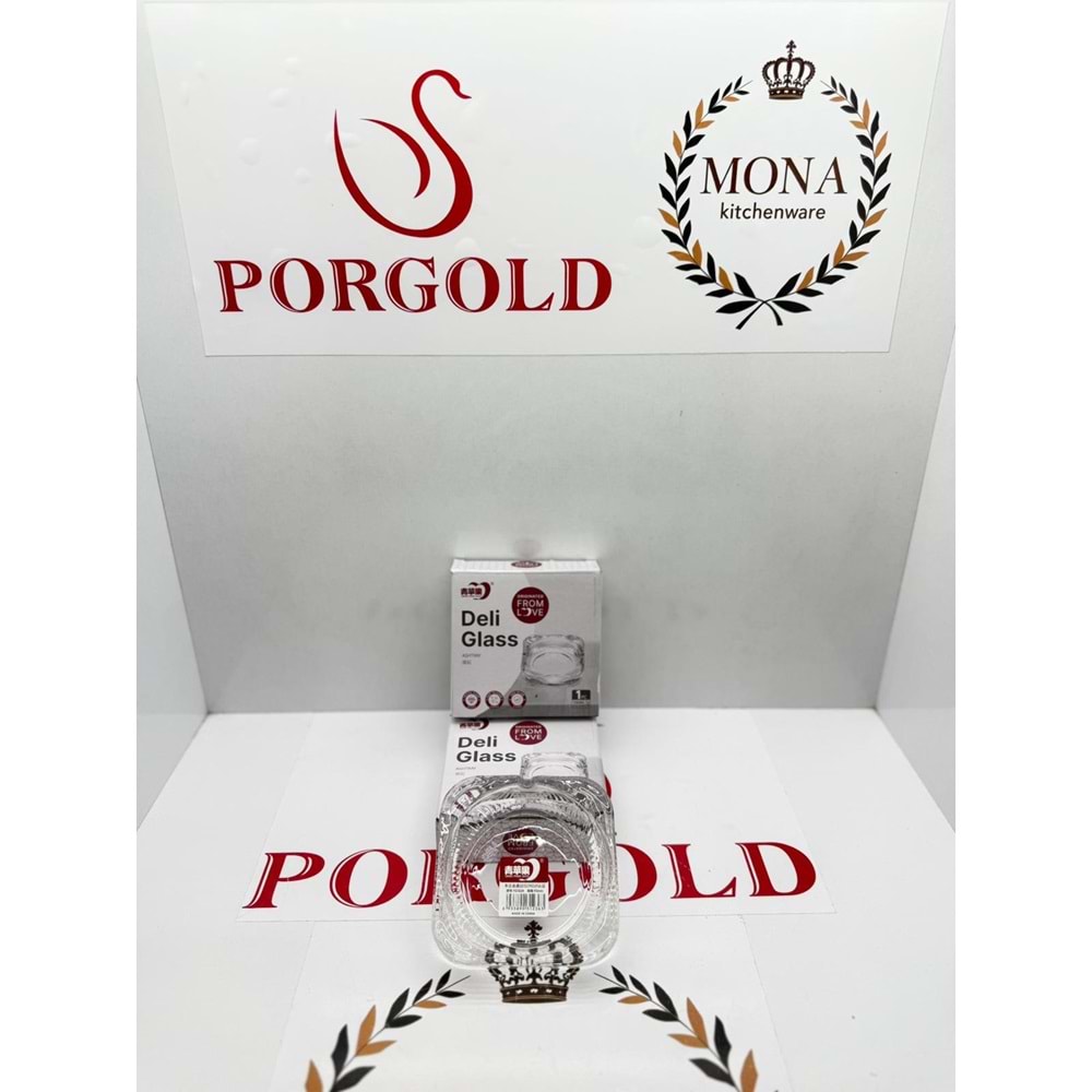 AC-105 KÜÇÜK KARE CAM KÜLLÜK KUTULU KL:72