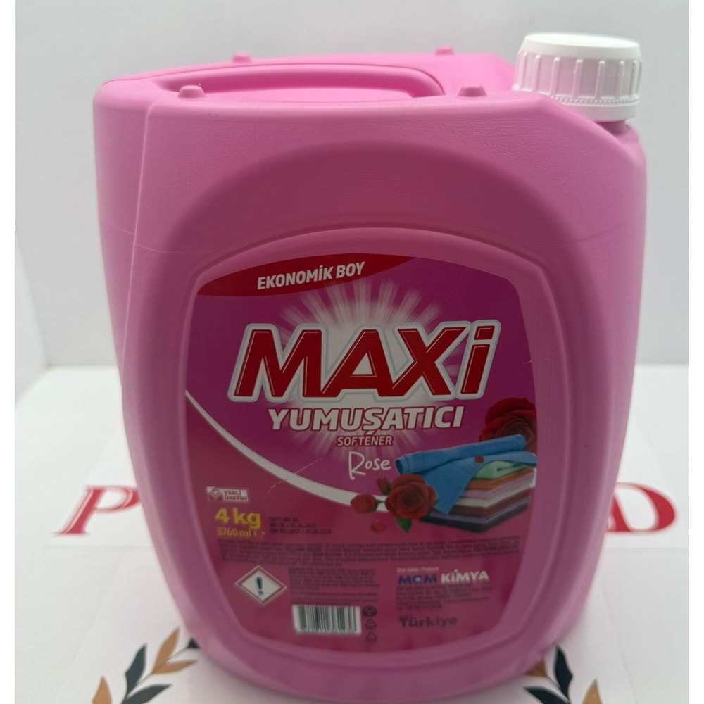 MAXİ YUMUŞATICI SOFTENER ROSE 4 LT