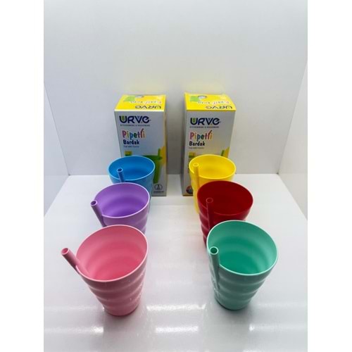 UR-3018 PİPETLİ BARDAK 3'LÜ PAKET KL:48