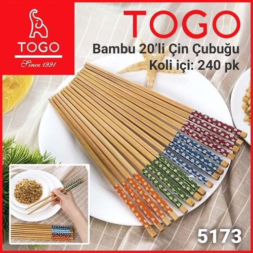 TOGO5173 İTH. BAMBU 20 Lİ ÇİN ÇUBUĞU