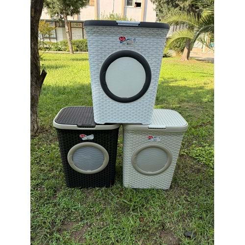 1038 RİO BAMBU MODERN ÇAMAŞIR SEPETİ 65 LT