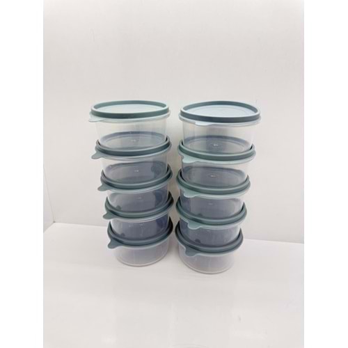 YUVARLAK SAKLAMA SETİ 10'LU 300 ML
