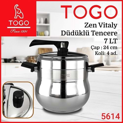 TOGO5614 - VİTALY PATLAMAZ DÜDÜKLÜ 7 LT KL:4