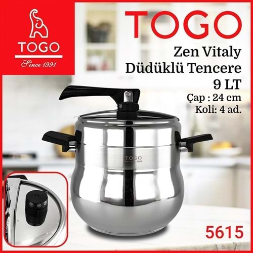 TOGO5615 - VİTALY PATLAMAZ DÜDÜKLÜ 9 LT KL:4