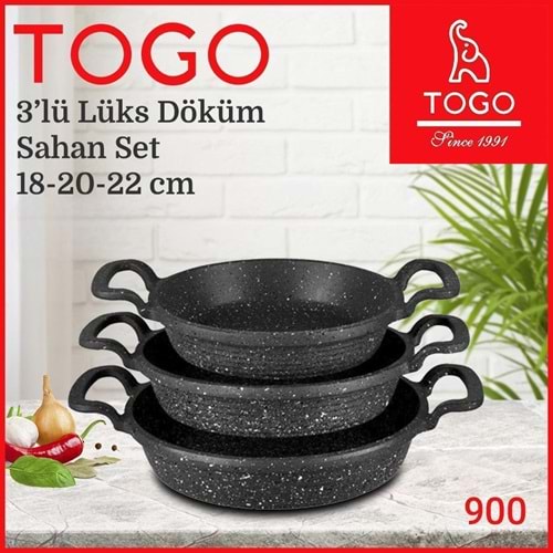 TOGO900 - LÜX DÖKÜM SAHAN SET 18-20-22 CM