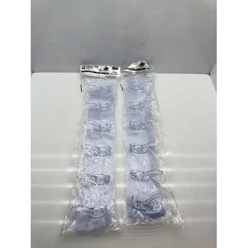 PBT-117 YAPIŞKANLI 6'LI PLASTİK ASKILIK