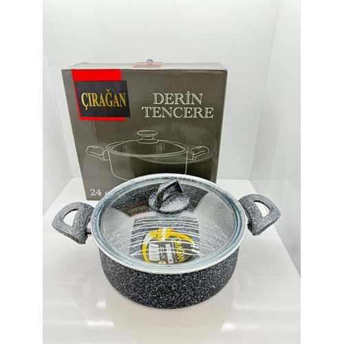 ÇIRAĞAN GRANİT DERİN TENCERE 24 CM