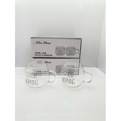 ADN907 - GOOD MORNİNG 2Lİ KULPLU KUPA KL:36
