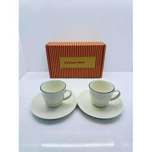 ECHTES - EGE 2'Lİ KAHVE SETİ SERAMİK