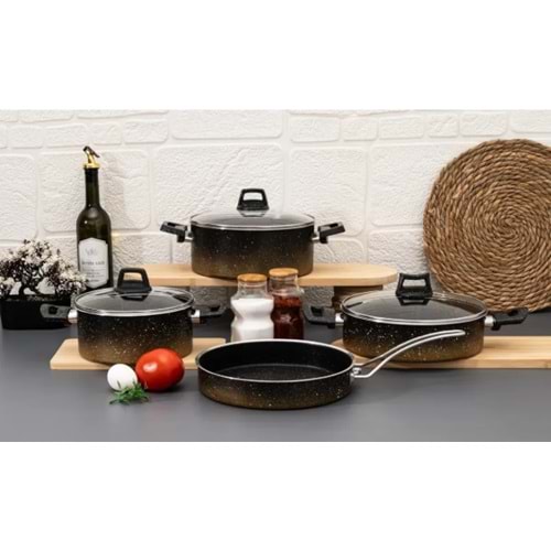 ECHTES - TİERRA GRANİT TENCERE SETİ 7 PARÇA