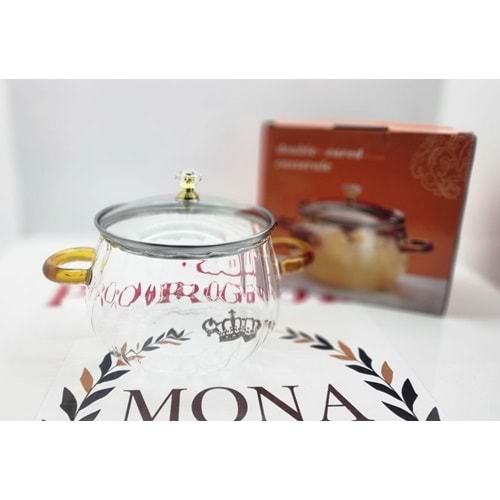 Q8691-1 KULPLU CAM TENCERE 0.8 LT