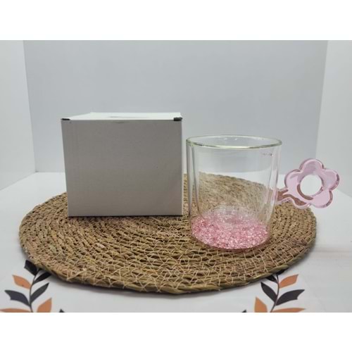 HXBLB-203 ÇİFT CİDARLI SİMLİ BARDAK