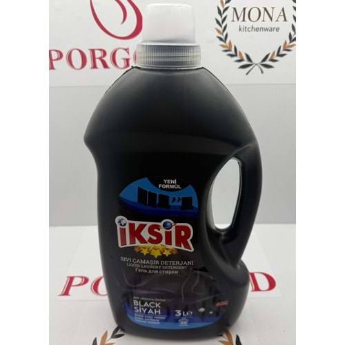 İKSİR SIVI ÇAMAŞIR DETERJANI SİYAHLAR 3 LT