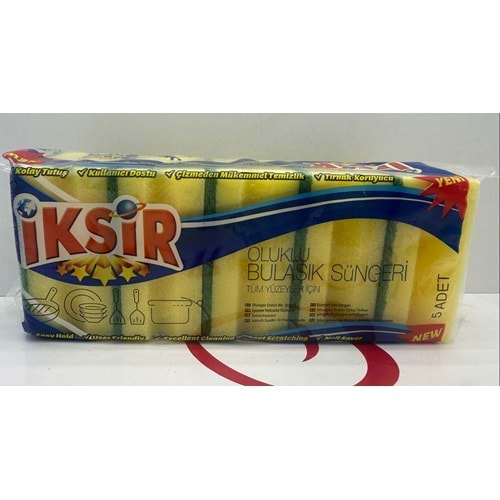 İKSİR BULAŞIK SÜNGERİ 5'Lİ